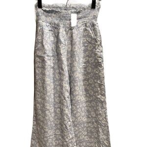 ❤️ GAP DREAMWELL WIDE LEG SMOCKED DITSY FLORAL PAJAMA PANTS SIZE SMALL NEW